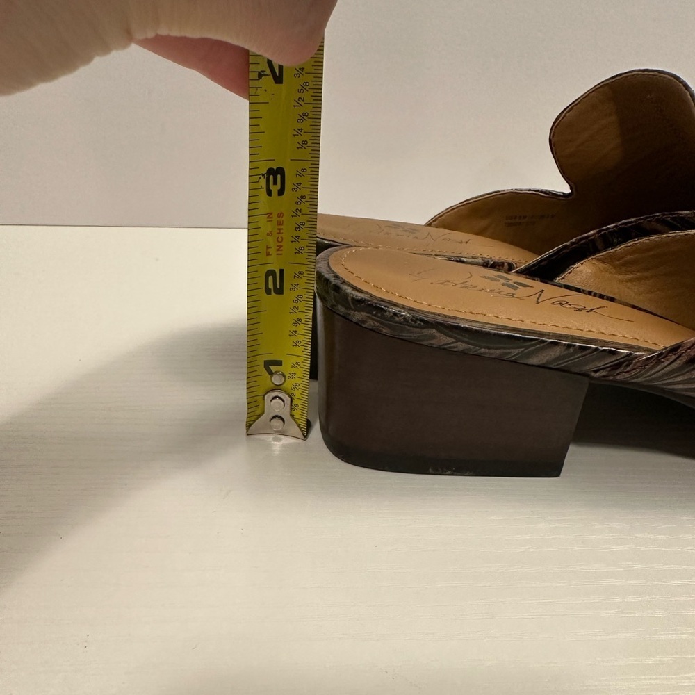 Patricia Nash Tilly Multicolor Leather Mules Size 9.5 - Picture 12 of 13
